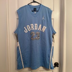 Men’s Baby Blue Jordan 23 Jersey Vintage Size XXL
